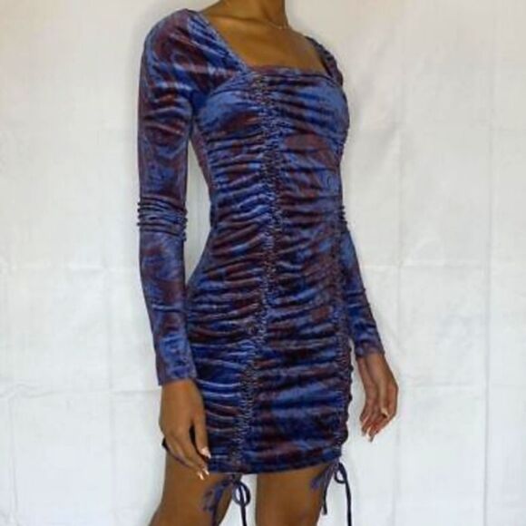 Wild Fable ruched bodycon stretch dress S - Picture 1 of 16